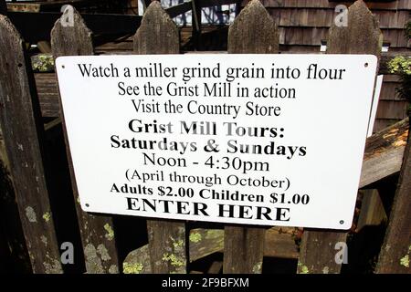 Stony Brook Grist Mill long Island New York Banque D'Images
