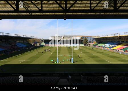 Twickenham, Angleterre. 17 avril 2021. Le match Gallagher Premiership entre Harlequins et Worcester Warriors au Stoop. Credit: Richard Perriman/Alamy Live News Banque D'Images