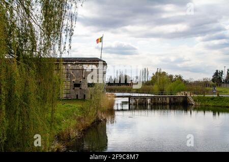 Belgique, Puurs, 16 avril 2021. Fort Breendonk était un camp de concentration pendant la Seconde Guerre mondiale Banque D'Images