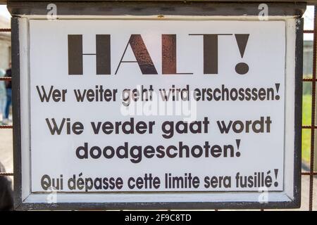 Belgique, Puurs, 16 avril 2021. Fort Breendonk était un camp de concentration pendant la Seconde Guerre mondiale Banque D'Images