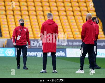 Wolverhampton, Angleterre, le 17 avril 2021. Ben Osborn, de Sheffield Utd, lors du match de la Premier League à Molineux, Wolverhampton. Le crédit photo devrait se lire: Andrew Yates / Sportimage Banque D'Images