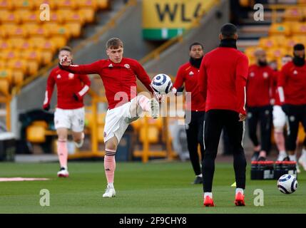 Wolverhampton, Angleterre, le 17 avril 2021. Ben Osborn, de Sheffield Utd, lors du match de la Premier League à Molineux, Wolverhampton. Le crédit photo devrait être : Darren Staples/ Sportimage Banque D'Images