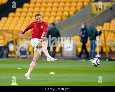 Wolverhampton, Angleterre, le 17 avril 2021. Phil Jagielka de Sheffield Utd lors du match de la première ligue à Molineux, Wolverhampton. Le crédit photo devrait se lire: Andrew Yates / Sportimage Banque D'Images