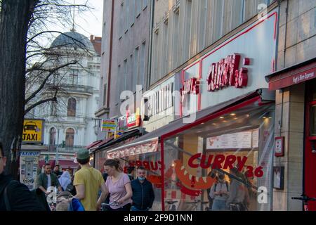 Curry 36 célèbre restaurant à Kreuzberg Berlin Banque D'Images