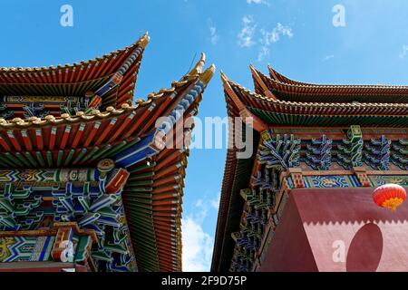 Hohhot ville de temples jour ensoleillé Temple de Guanyin Banque D'Images