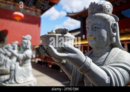 Hohhot ville de temples jour ensoleillé Temple de Guanyin Banque D'Images