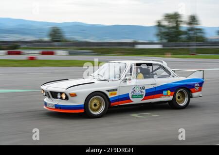 melk, autriche, 03 septembre 2015, bmw 3,0 csl coupé sur une piste au wachau classique, compétition pour les voitures d'époque Banque D'Images