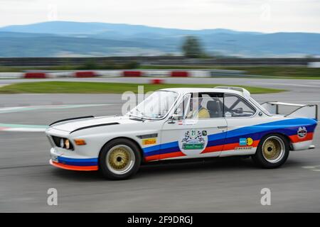 melk, autriche, 03 septembre 2015, bmw 3,0 csl coupé sur une piste au wachau classique, compétition pour les voitures d'époque Banque D'Images