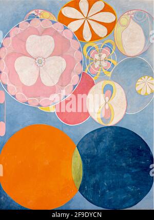 Hilma af Klint art - les dix plus grands - No 2 enfance. Banque D'Images