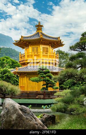 Pavillon de la perfection absolue, jardin Nan Lian, Kowloon, Hong Kong Banque D'Images