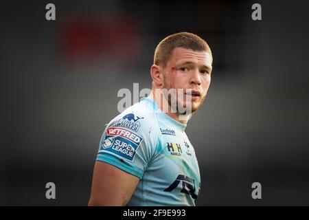 St Helens contre Wakefield Trinity, R3 Super League, 16 avril 2021. Banque D'Images