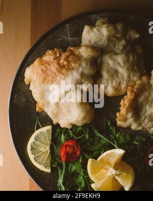 PHOTOGRAPHIE CULINAIRE - assiette italienne traditionnelle Banque D'Images
