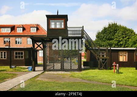 Pologne, Sztutowo, camp de concentration nazi, Pomerania voïvodeship. Banque D'Images