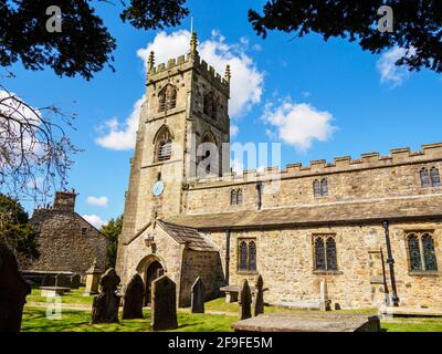 Bolton près de l'église paroissiale de Bowland St Peters et St Paul Yorkshire Banque D'Images