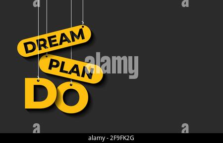 Conception de l'arrière-plan du devis motivationnel. Motif jaune sur fond noir. Illustration de Vecteur