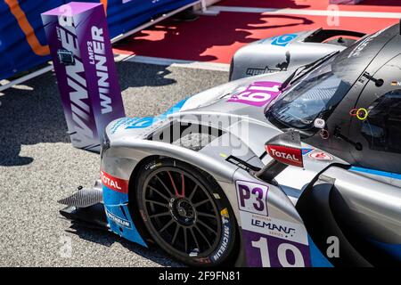 19 Maulini Nicolas (che), Bell Matthew (gbr), Kruetten Niklas (deu), Cool Racing, Ligier JS P320 - Nissan, pendant les 2021 4 heures de Barcelone, 1er tour de la série européenne le Mans 2021, du 15 au 17 avril 2021 sur le circuit de Barcelone-Catalunya, à Montmelo, près de Barcelone, Espagne - photo Xavi Bonilla / DPPI Banque D'Images