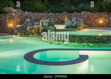 SPA du Capo d’Orso Hotel Thalasso et SPA près de Palau. Sardaigne. Italie Banque D'Images