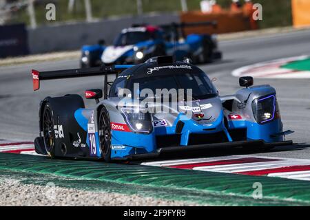 19 Maulini Nicolas (che), Bell Matthew (gbr), Kruetten Niklas (deu), Cool Racing, Ligier JS P320 - Nissan, action pendant les 2021 4 heures de Barcelone, 1er tour de la série européenne le Mans 2021, du 15 au 17 avril 2021 sur le circuit de Barcelone-Catalunya, à Montmelo, près de Barcelone, Espagne - photo Xavi Bonilla / DPPI / LiveMedia Banque D'Images