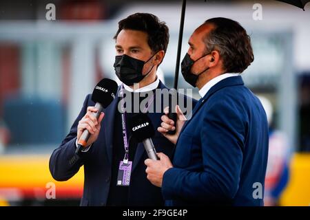 SENECAL Thomas (fr), rédacteur en chef Canal+, portrait pendant la Formule 1 Pirelli Gran Premio Del Made in Italy E Dell Emilia Romagna 2021 du 16 au 18 avril 2021 sur l'Autodromo Internazionale Enzo e Dino Ferrari, à Imola, Italie - photo Florent Gooden / DPPI / LiveMedia Banque D'Images