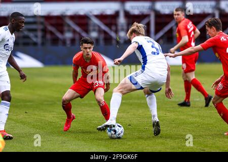 Copenhague, Danemark. 18 avril 2021. Oliver Villadsen (23) du FC Nordsjaelland vu lors du match 3F Superliga entre le FC Copenhague et le FC Nordsjaelland à Parken à Copenhague. (Crédit photo : Gonzales photo/Alamy Live News Banque D'Images