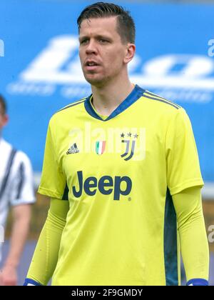 BERGAME, ITALIE - AVRIL 18: Wojciech Szczesny de Juventus pendant la série UN match entre Atalanta Bergame et Juventus au stade Gewiss le 18 avril 2021 à Bergame, Italie (photo de Ciro Santangelo/Orange Pictures) Banque D'Images