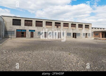 Breendonk - Belgique - 16 avril 2021 : le fort Breendonk a servi de camp de concentration pendant la Seconde Guerre mondiale Banque D'Images