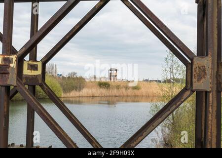Breendonk - Belgique - 16 avril 2021 : le fort Breendonk a servi de camp de concentration pendant la Seconde Guerre mondiale Banque D'Images