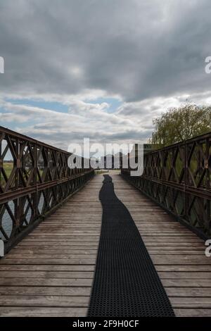 Breendonk - Belgique - 16 avril 2021 : le fort Breendonk a servi de camp de concentration pendant la Seconde Guerre mondiale Banque D'Images