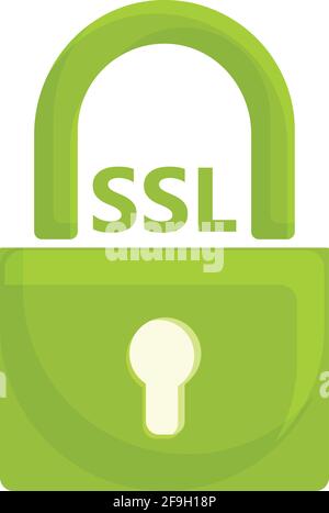 Icône analyser le certificat ssl. Dessin animé de l'icône de vecteur de certificat ssl Scan pour la conception Web isolée sur fond blanc Illustration de Vecteur