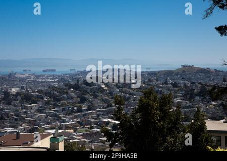 San Francisco et la baie du Mont Olympe Banque D'Images