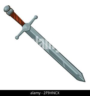 Épée des temps anciens, vecteur d'arme médiéval Illustration de Vecteur