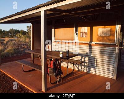 Cuisine du terrain de camping Miliyanha, parc national de Millstream Chichester, Australie occidentale Banque D'Images