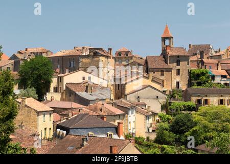 Belvès, en Dordogne, est considérée comme l'une des plus belles villes de France. Le nom signifie littéralement « belle vue ». Banque D'Images