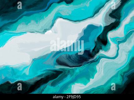 Super duper magnifique peinture abstraite. Arrière-plan technique de peinture liquide. Peinture à effet de marbre. Fond d'écran, affiches, cartes Banque D'Images