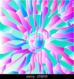 Éléments de conception de mosaïque de formes différentes. Répétition 3D. Repeint facilement. Illustration Banque D'Images