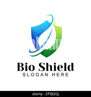 logo bio eco shield vector Illustration de Vecteur