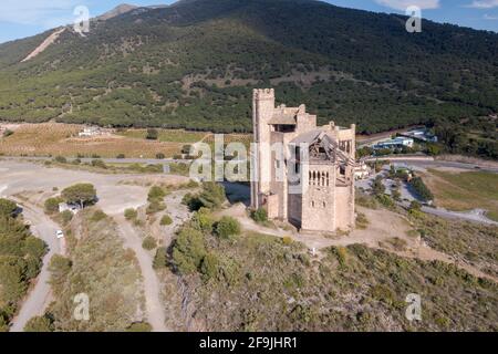 Château de la Mota à Alhaurín el Grande dans la province de Malaga, Espagne. Banque D'Images