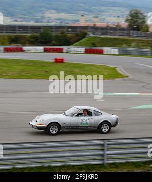 melk, autriche, 03 septembre 2015, opel gt coupé au wachau classic, compétition pour les voitures d'époque Banque D'Images