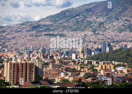 Medellín, Antioquia / Colombie - 13 septembre 2019. Description générale de la ville de Medellín. Medellín est une municipalité de Colombie, capitale de t Banque D'Images