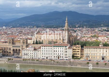 Église de Santa Croce, Florence, Italie Banque D'Images