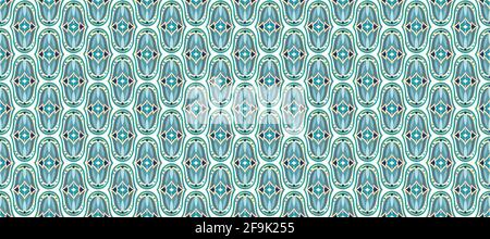 Arrière-plan avec carreaux turquoise à motifs islamiques. Décorations ethniques géométriques et florales Illustration de Vecteur
