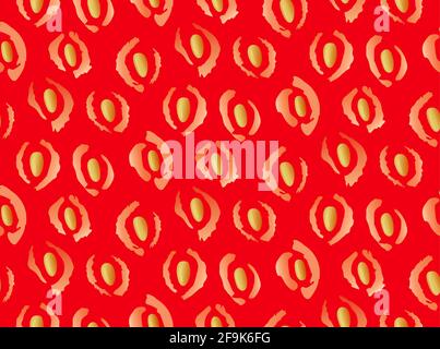 Motif fraise rouge sans couture Vector Illustration de Vecteur