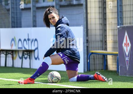 Martina Piemonte (Fiorentina Femminile) pendant l'ACF Fiorentina Femminile vs AS Roma, football italien Serie A Women Match à Florence, Italie, avril 17 2021 Banque D'Images