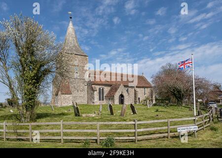 L'église Sainte Marie dans le marais, Kent Banque D'Images