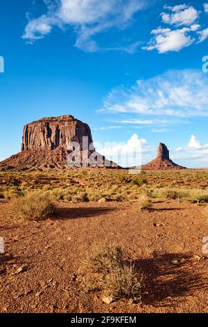 Monument Valley. Nation Navajo. Merrick Butte. Banque D'Images