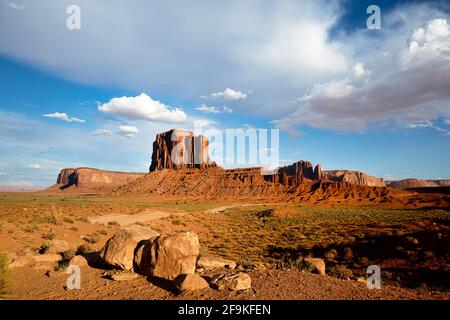 Monument Valley. Nation Navajo. Elephant Butte Banque D'Images