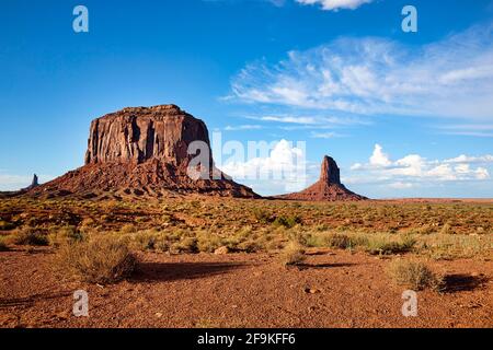 Monument Valley. Nation Navajo. Merrick Butte. Banque D'Images