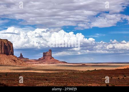 Monument Valley. Nation Navajo. Banque D'Images