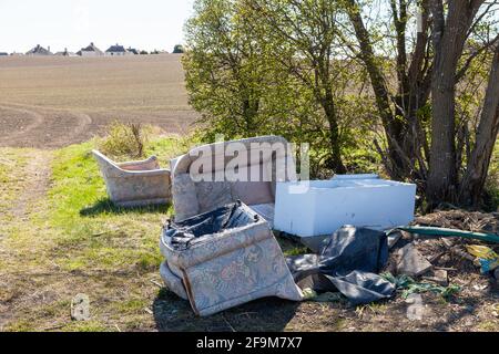 Mobilier sous-évalué dans la campagne Banque D'Images