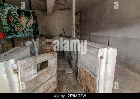 Breendonk - Belgique - 16 avril 2021 : le fort Breendonk a servi de camp de concentration pendant la Seconde Guerre mondiale Banque D'Images